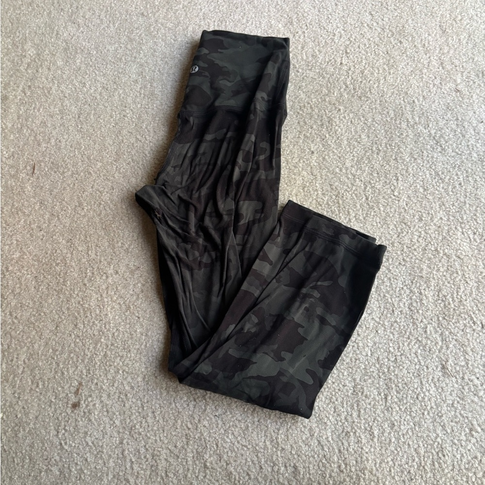 lululemon athletica Dark Green Camo Leggings
